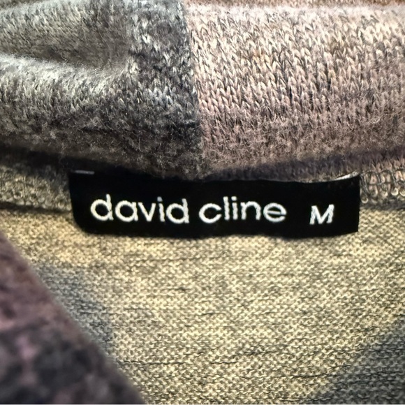 David Cline Ombre Cowl Neck Tunic Top Textured Knit Women’s Medium - Picture 3 of 12